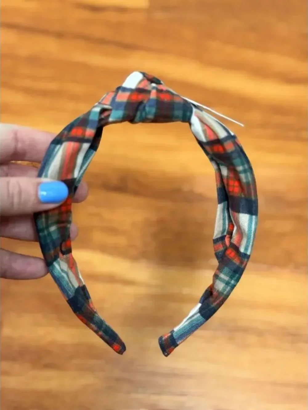 NWT! J. Crew Flannel Tartan Plaid Top Knot Headband